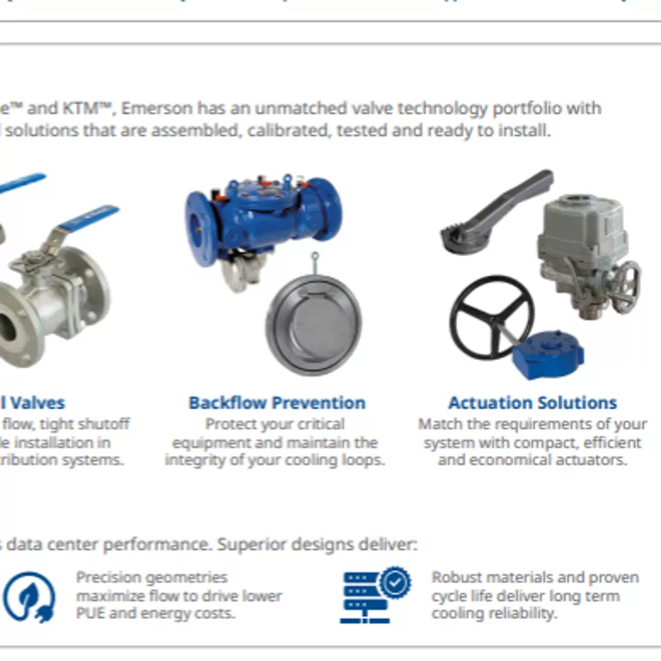 Isolation Valves Solutions for Data Centers