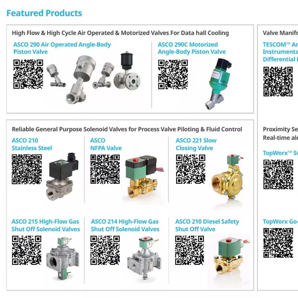Fluid Control Solutions for Data Centers