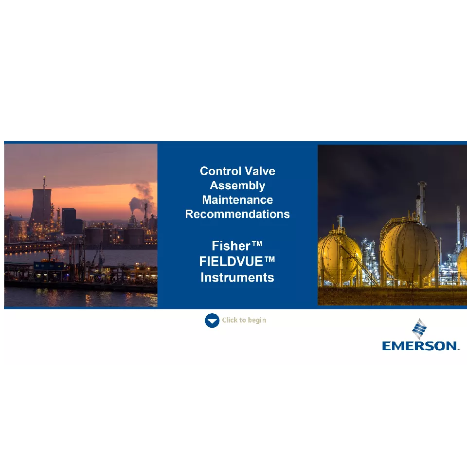 Brochure: Control Valve Assembly Maintenance Recommendations for Fisher FIELDVUE Instruments