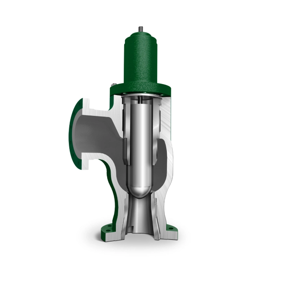 Valvola Sweep-Flo Fisher™ 461 con angolo di uscita aumentato