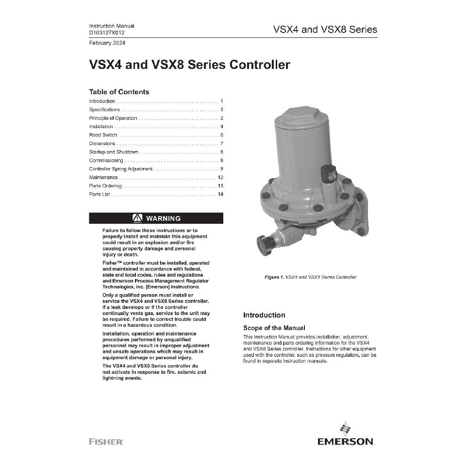  Controlador da série VSX4 e VSX8