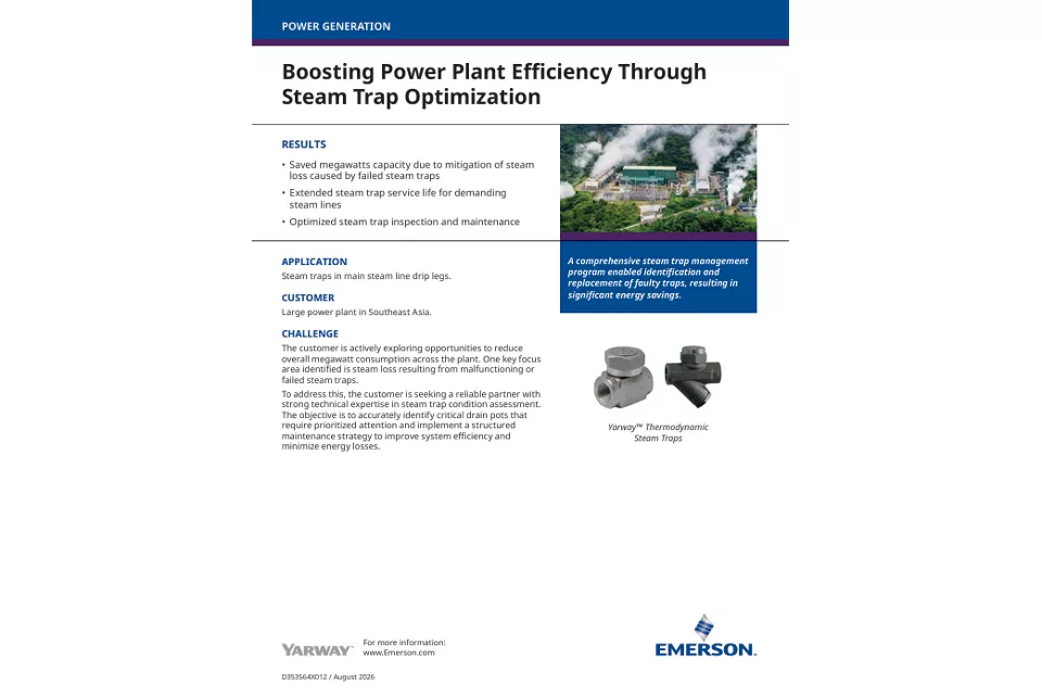 Boosting Power Plant Efficiency Through Steam Trap Optimization in Asia Pacific 