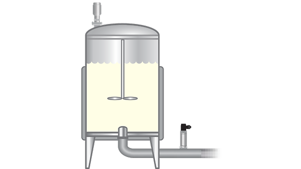 Level Measurement for Dairy Stirring and Batching Tanks