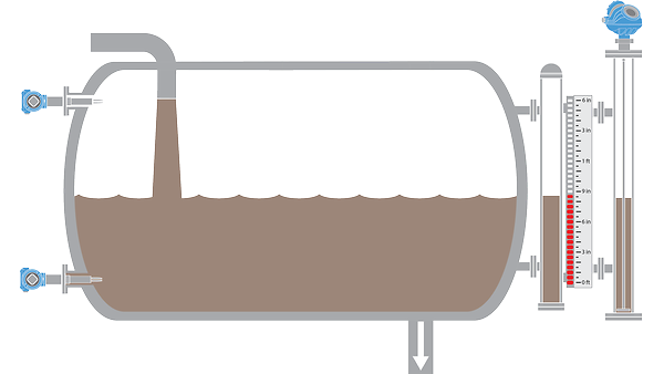 缓冲罐和蓄能器容器的液位测量解决方案